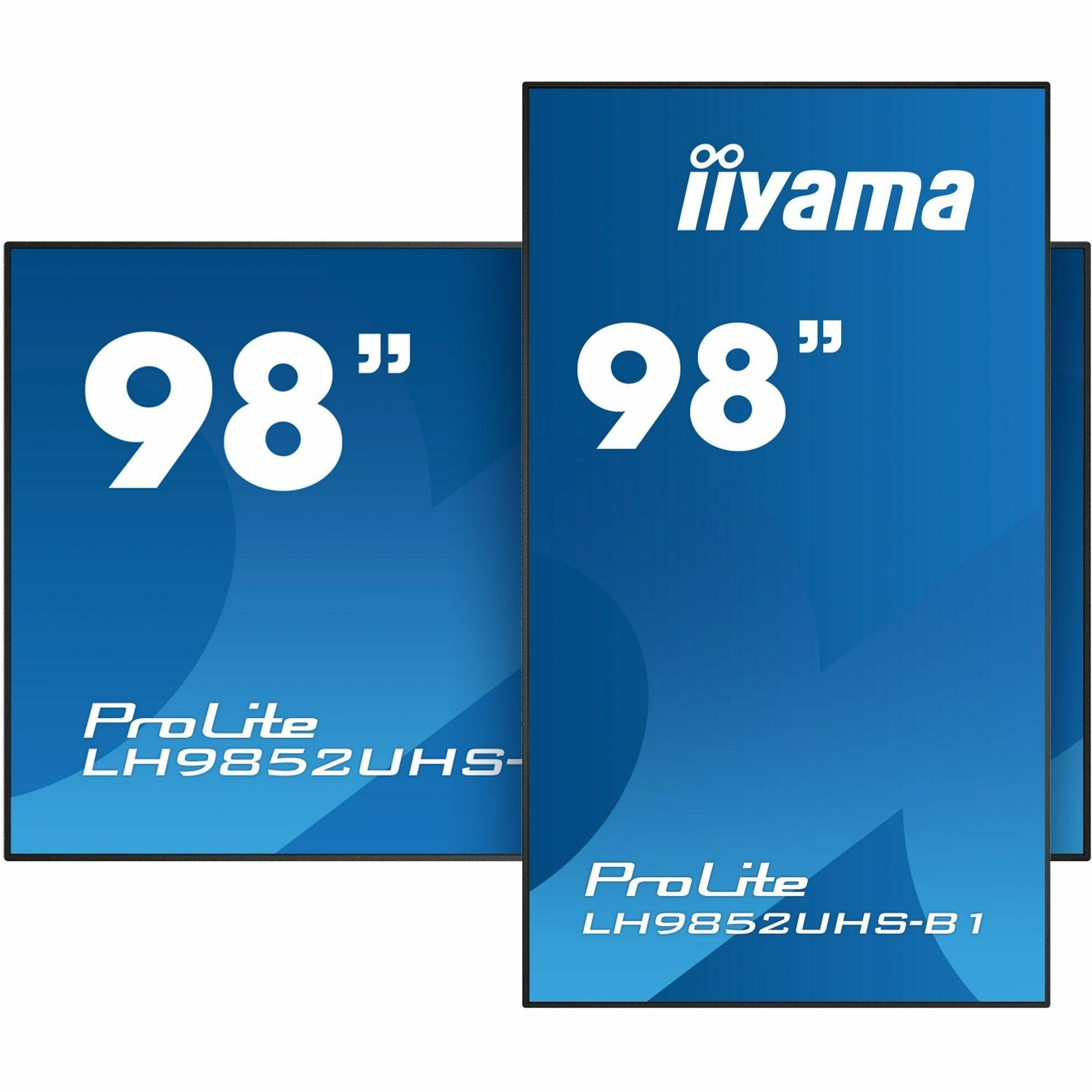 Dark Cyan iiyama ProLite LH9852UHS-B1 98" 4K Professional Digital Signage 24/7 LFD