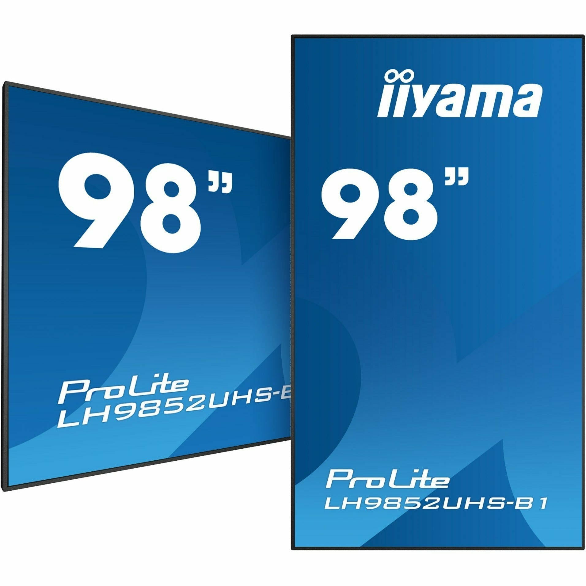 Dark Cyan iiyama ProLite LH9852UHS-B1 98" 4K Professional Digital Signage 24/7 LFD