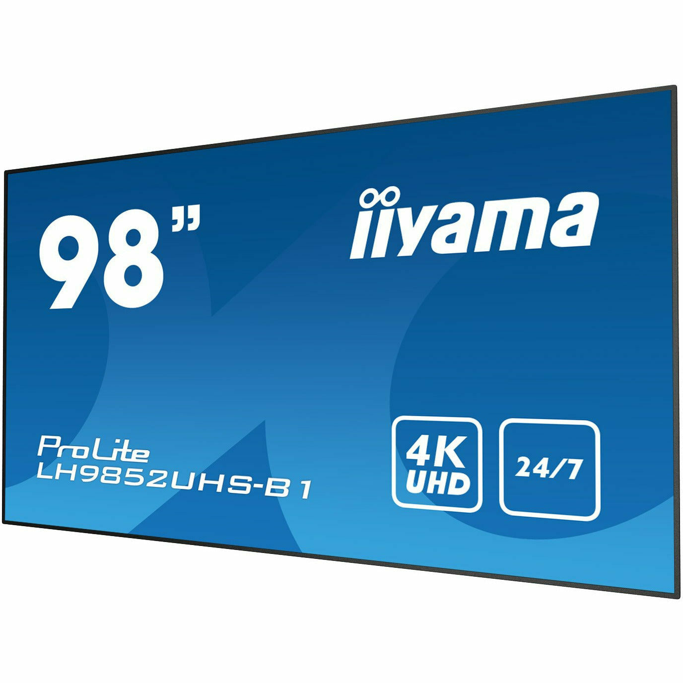 Dark Cyan iiyama ProLite LH9852UHS-B1 98" 4K Professional Digital Signage 24/7 LFD