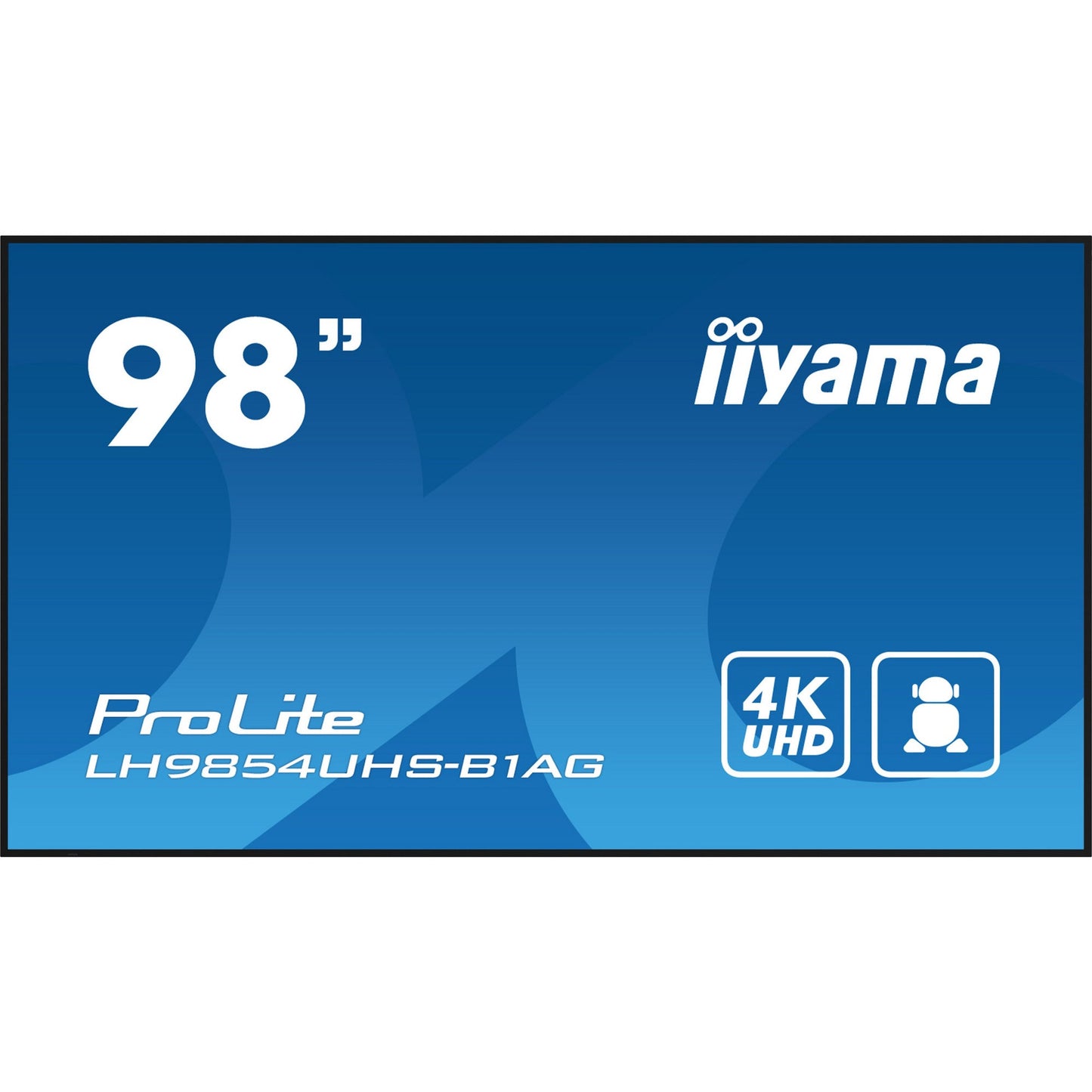 Dark Cyan iiyama ProLite LH9854UHS-B1AG 98" 24/7 IPS 4K Large Format Monitor with onboard iiSignage2 CMS