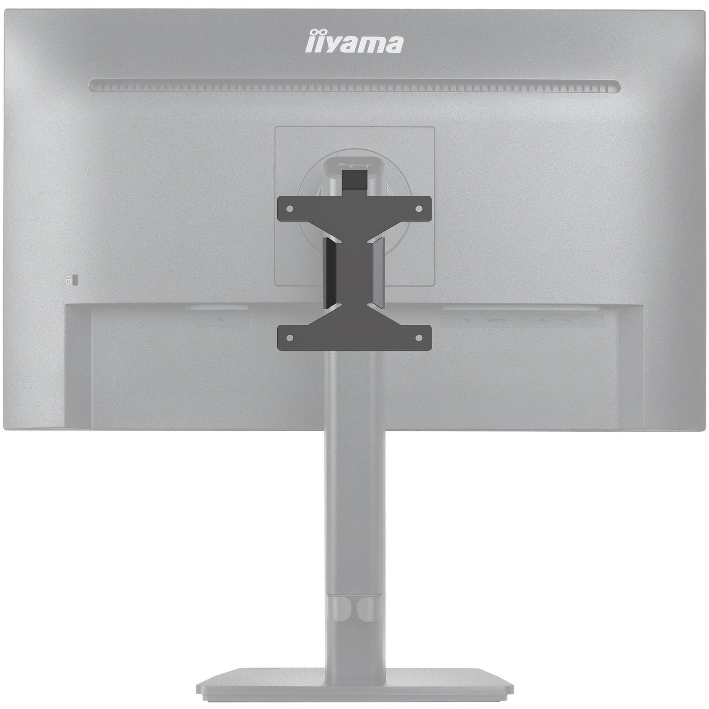 Dark Gray Iiyama MD BRPCV06 High quality bracket for mounting a Mini PC/Thin Client PC