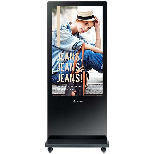 Light Gray AG Neovo PF-55H 55-Inch 1080p Freestanding Digital Kiosk Display