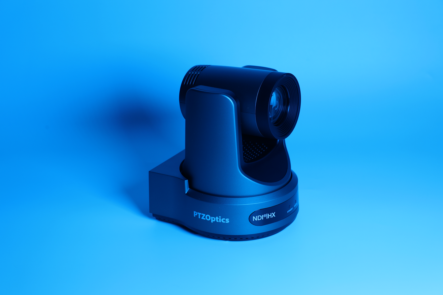 Dodger Blue PTZOptics Move 4K SDI/HDMI/USB/IP PTZ Camera with 20x Optical Zoom