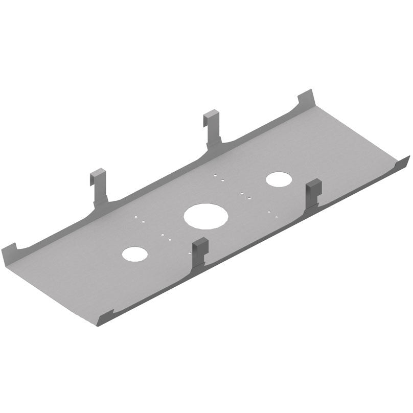 Dark Gray Metalicon Sliding Desktop Bench Desking Cable Tray