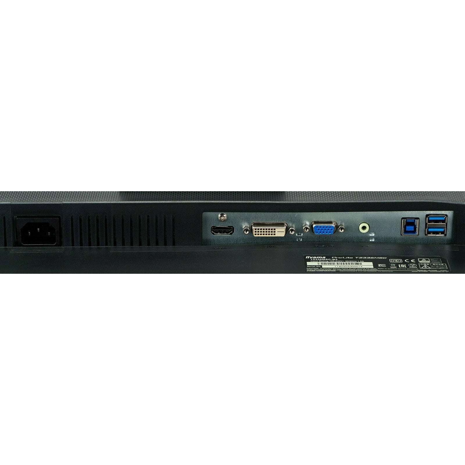 Dark Slate Gray iiyama ProLite T2336MSC-B3 23" IPS Touch Monitor