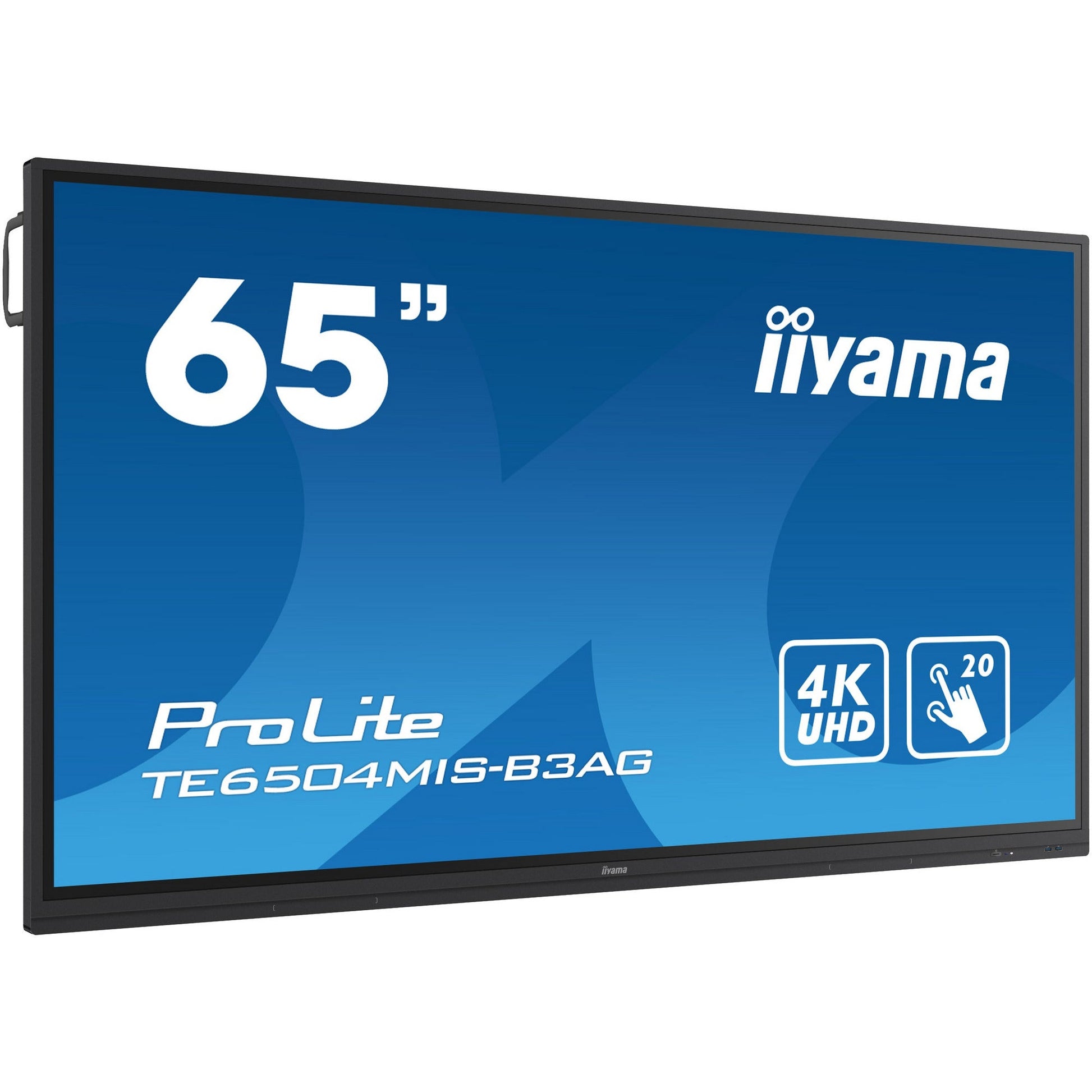 Dark Cyan Iiyama ProLite TE6504MIS-B3AG 65" Interactive  4K UHD LCD Touchscreen with Integrated Whiteboard Software
