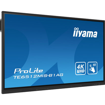 Dark Cyan Iiyama ProLite TE6512MIS-B1AG 65" Interactive 4K UHD Touchscreen featuring a 4K interface with User Profiles