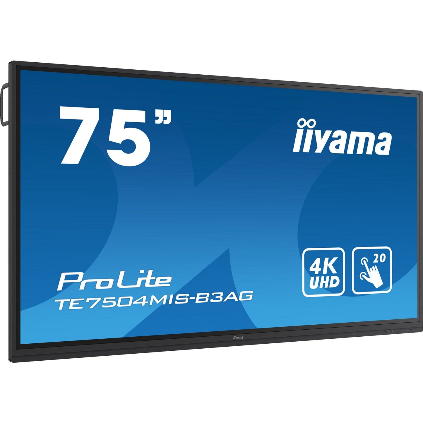 Dark Cyan Iiyama ProLite TE7504MIS-B3AG 75" Interactive 4K UHD LCD Touchscreen with Whiteboard Software