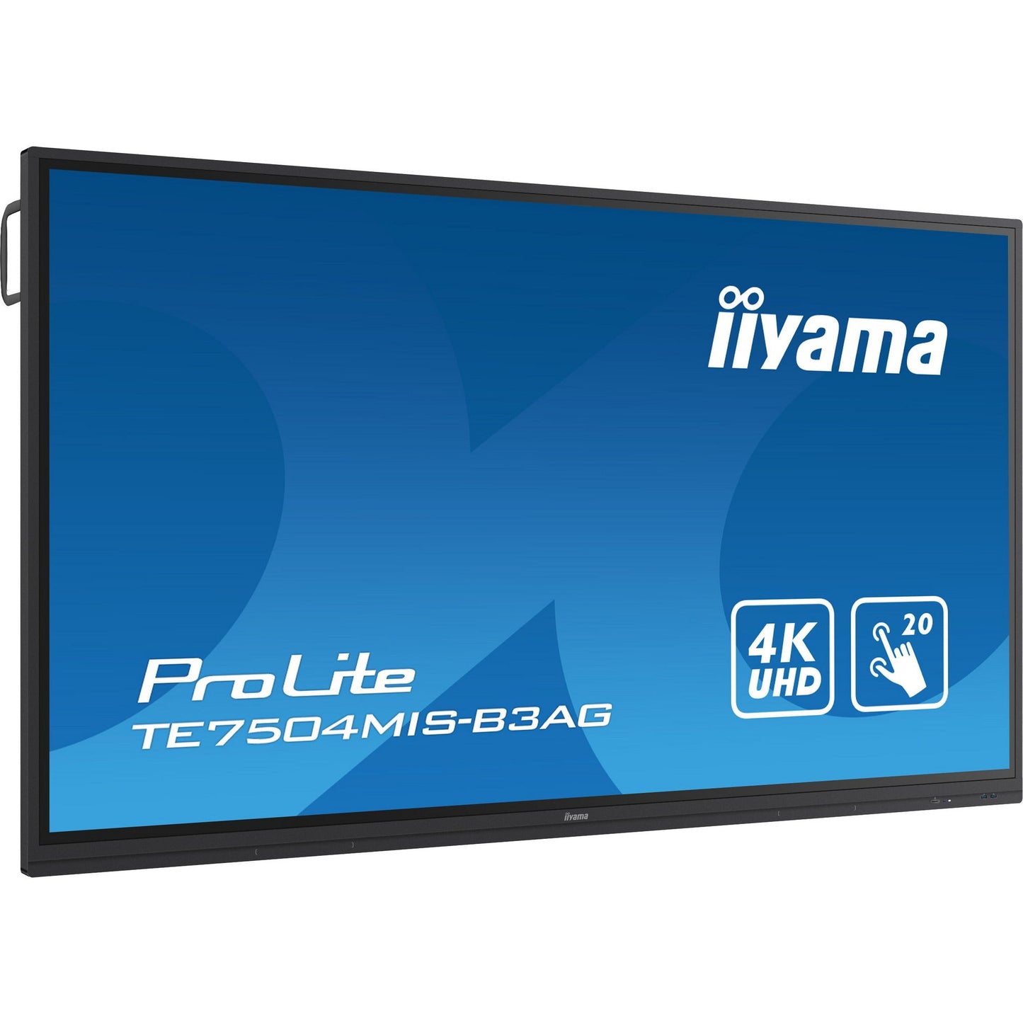 Dark Cyan Iiyama ProLite TE7504MIS-B3AG 75" Interactive 4K UHD LCD Touchscreen with Whiteboard Software