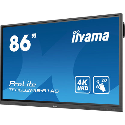 Dark Cyan Iiyama ProLite TE8602MIS-B1AG 86’’ 4K UHD LCD Touchscreen with Integrated Whiteboard Software