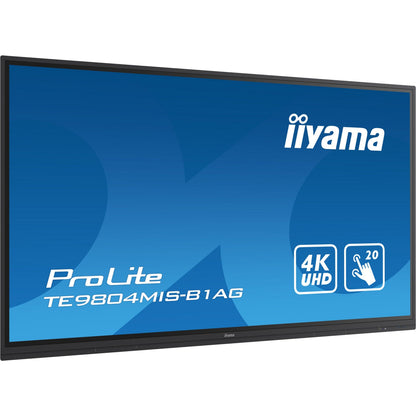Dark Cyan Iiyama ProLite TE9804MIS-B1AG 98’’ Interactive  4K UHD LCD Touchscreen with Integrated Whiteboard Software