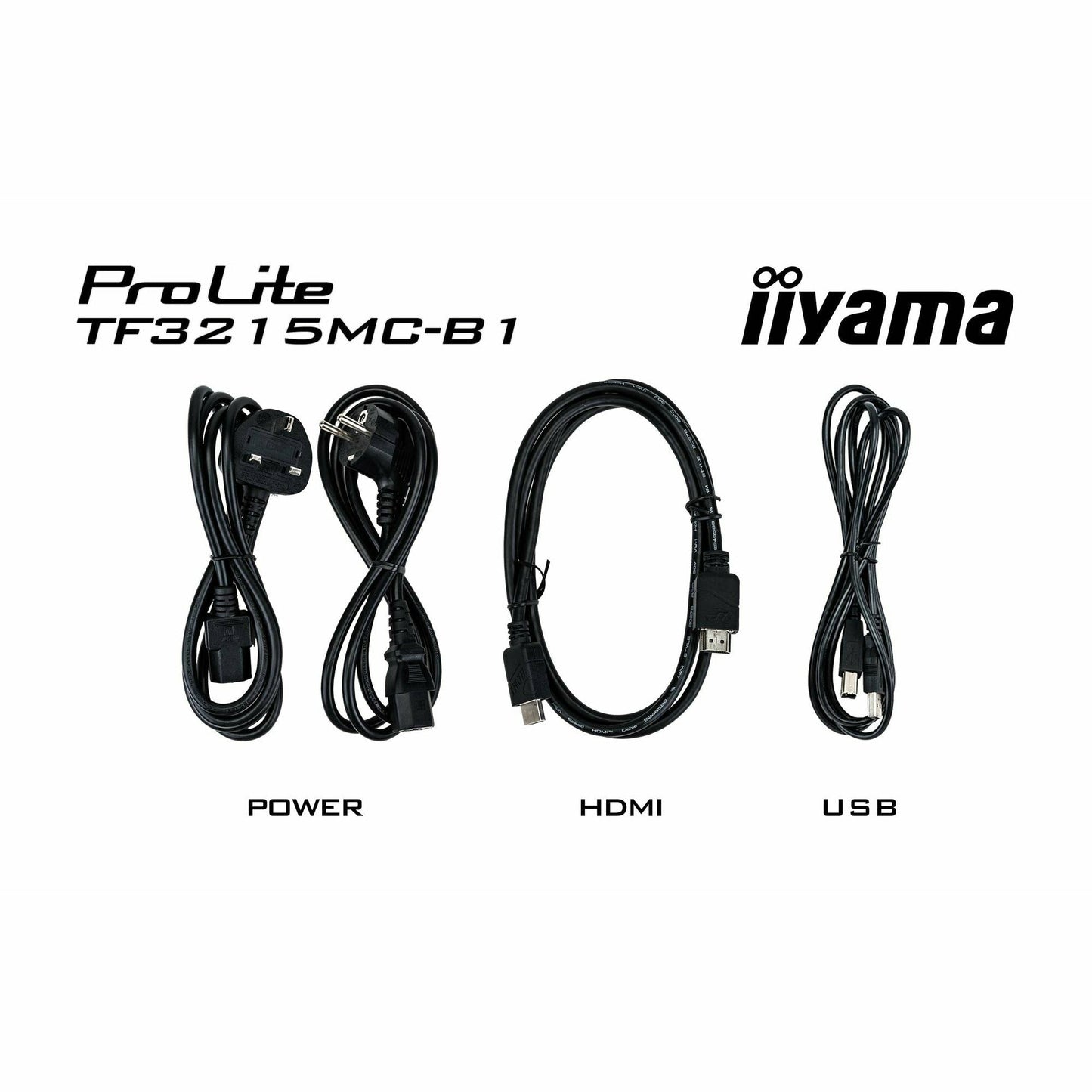 Black iiyama ProLite TF3215MC-B1 32" Capacitive Touch Screen Display