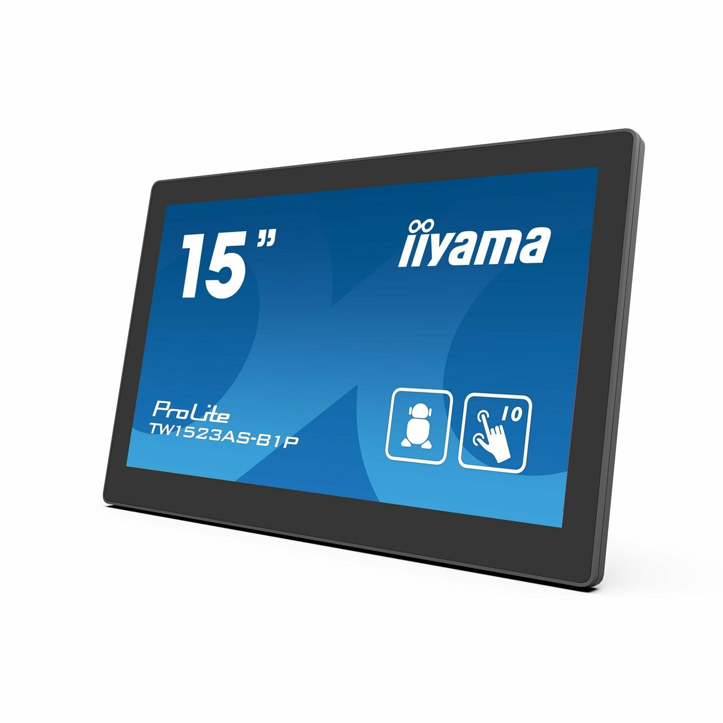 Dark Cyan iiyama ProLite TW1523AS-B1P 15.6" Capacitive Touch Screen IPS Display