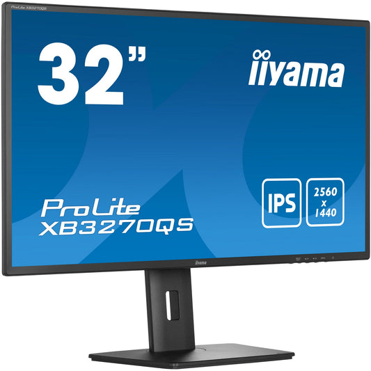 Dark Cyan iiyama ProLite XB3270QS-B5 32" IPS Monitor with Height Adjust Stand