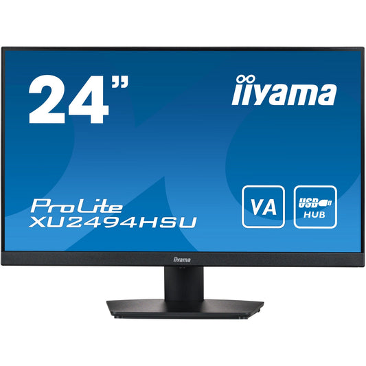 Dark Cyan Iiyama ProLite XU2494HSU-B2 24” Full HD VA monitor with Fixed Stand