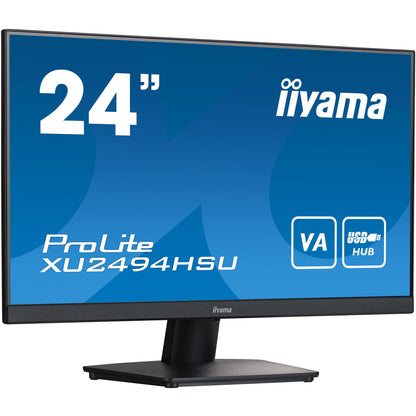 Dark Cyan Iiyama ProLite XU2494HSU-B2 24” Full HD VA monitor with Fixed Stand
