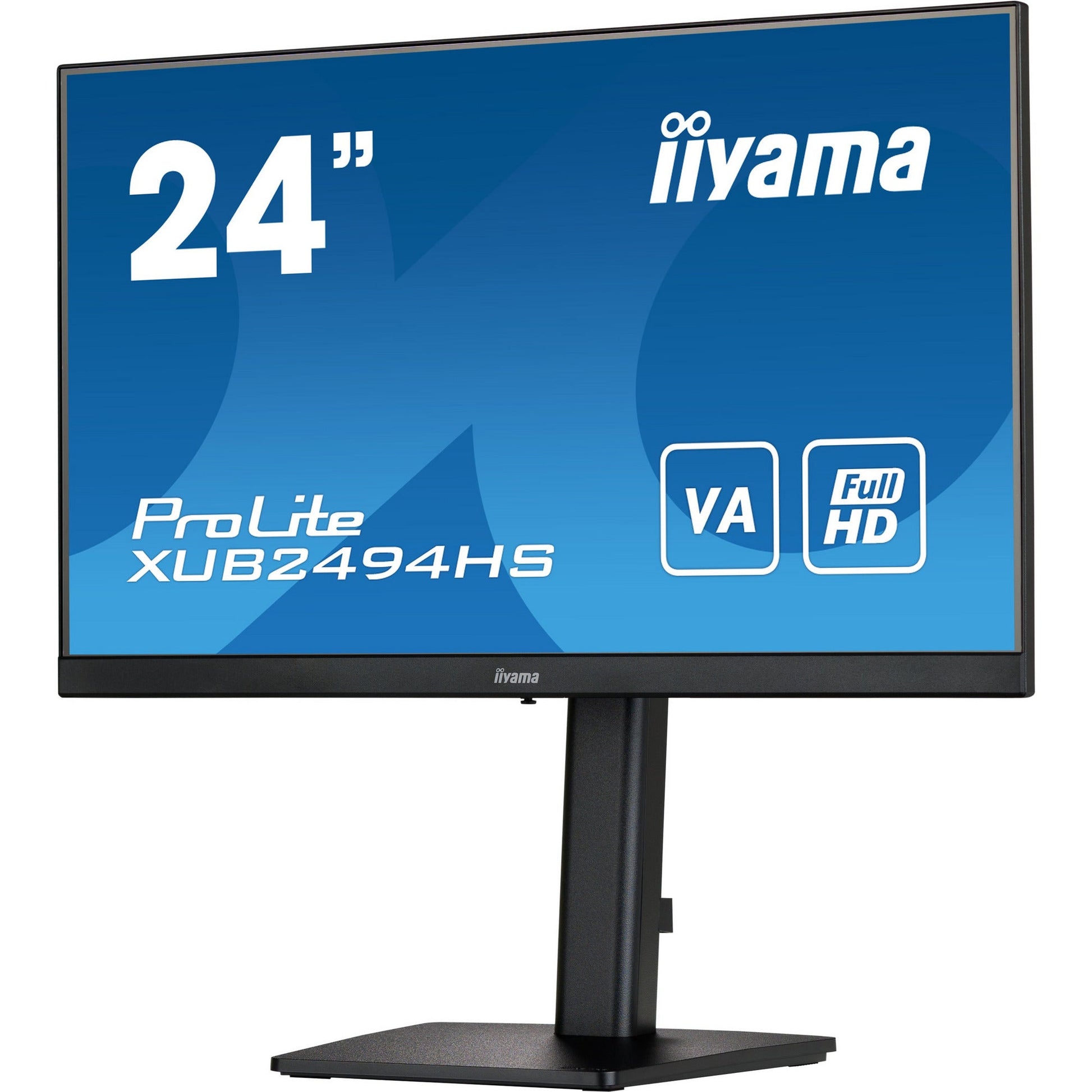 Dark Cyan Iiyama ProLite XUB2494HS-B2 24” Full HD VA monitor with Height Adjust Stand