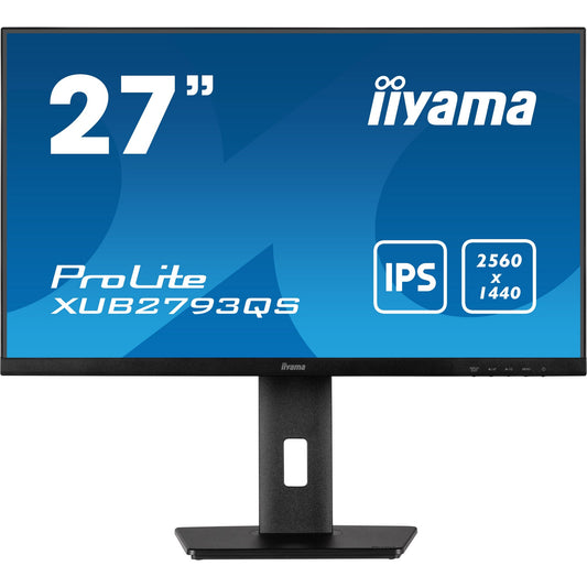 Dark Cyan Iiyama ProLite XUB2793QS-B1 27” WQHD 2560 x 1440 IPS Monitor with Height Adjust Stand