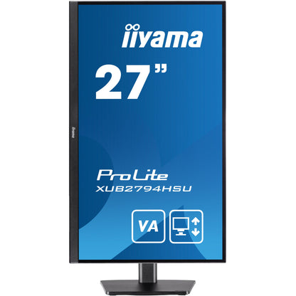 Dark Cyan Iiyama ProLite XUB2794HSU-B1 27” Full HD VA monitor and Height Adjustable Stand