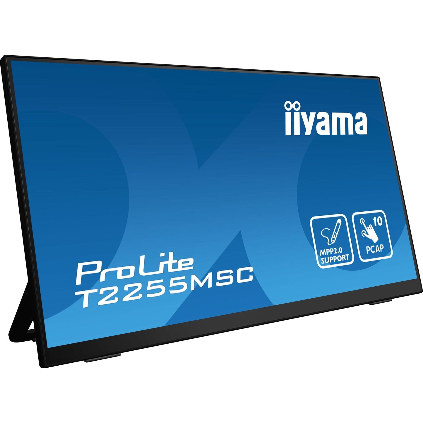 Dark Cyan iiyama ProLite T2255MSC-B1 22" PCAP Full HD Touchscreen with Kickstand and MPP2.0 Pen Support