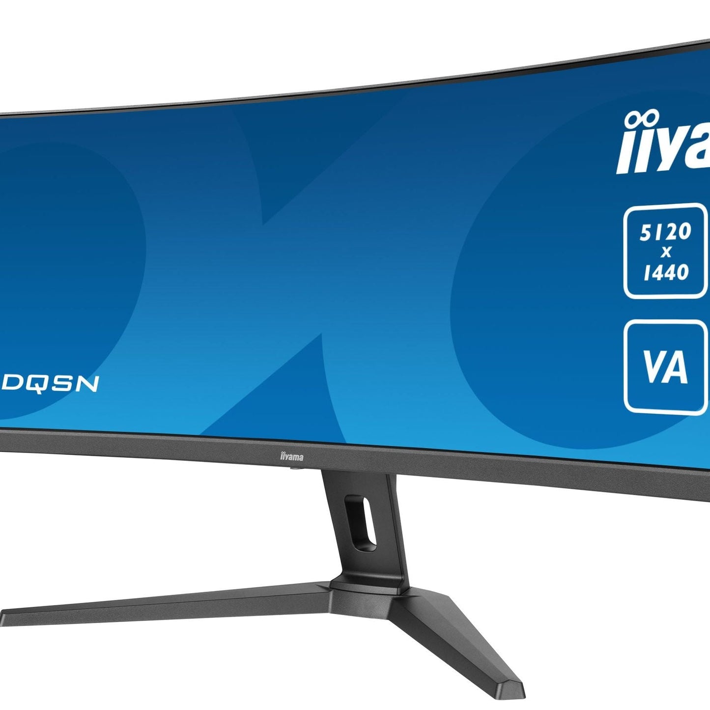 Dark Cyan iiyama ProLite 45" Curved 1500R UWQHD 5120 x 1440 pixels Ultra Wide Computer Monitor with KVM Switch and USB-C Dock