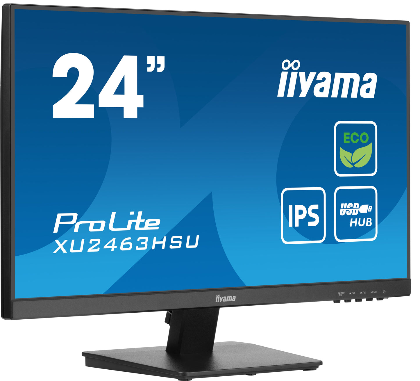 Dark Cyan iiyama ProLite XU2463HSU-B1 24" IPS, Full HD panel with B energy class