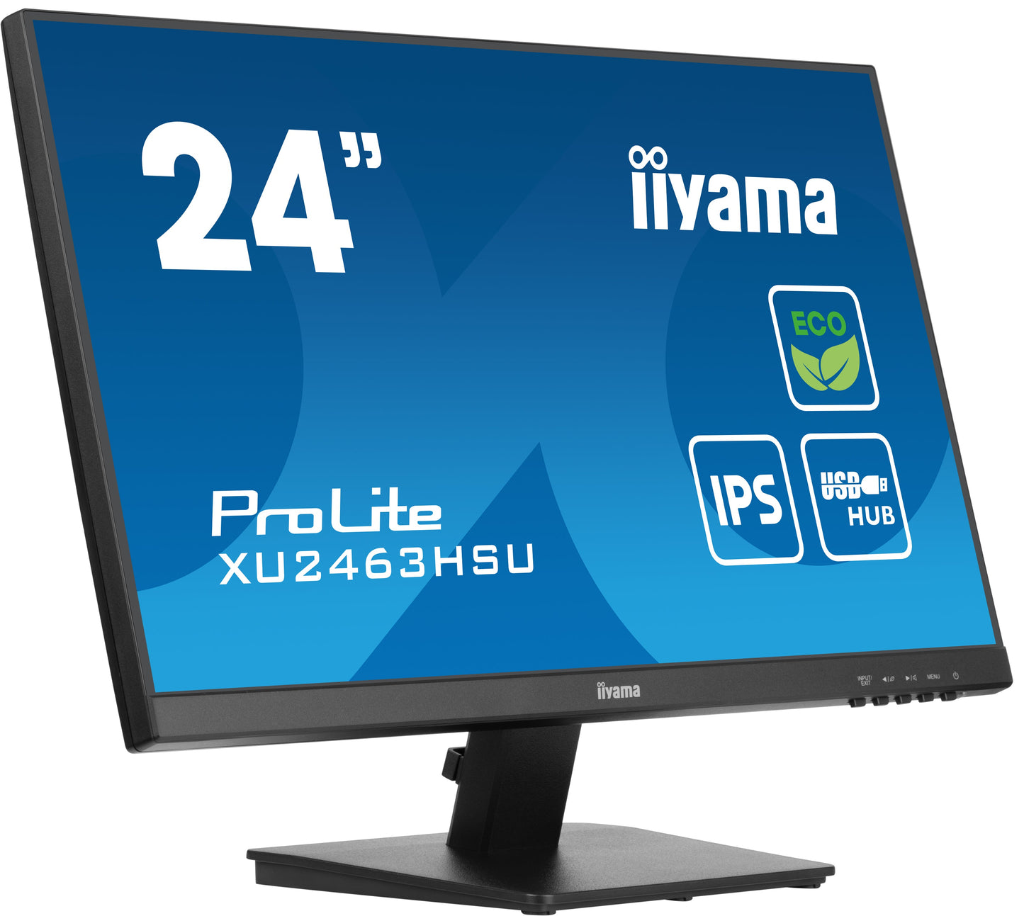 Dark Cyan iiyama ProLite XU2463HSU-B1 24" IPS, Full HD panel with B energy class