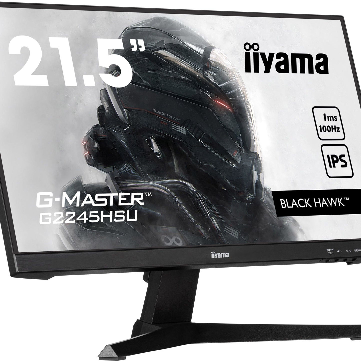 Dark Slate Gray iiyama G-MASTER G2245HSU-B2 LED display 55.9 cm (22") 1920 x 1080 pixels Full HD Black