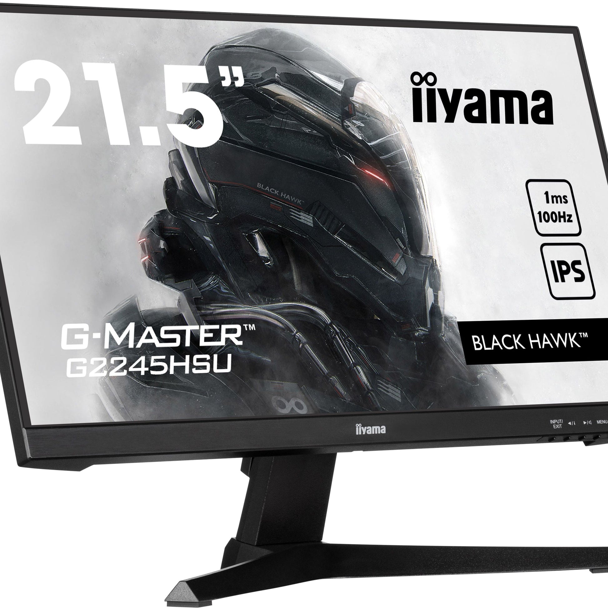 Dark Slate Gray iiyama G-MASTER G2245HSU-B2 LED display 55.9 cm (22") 1920 x 1080 pixels Full HD Black