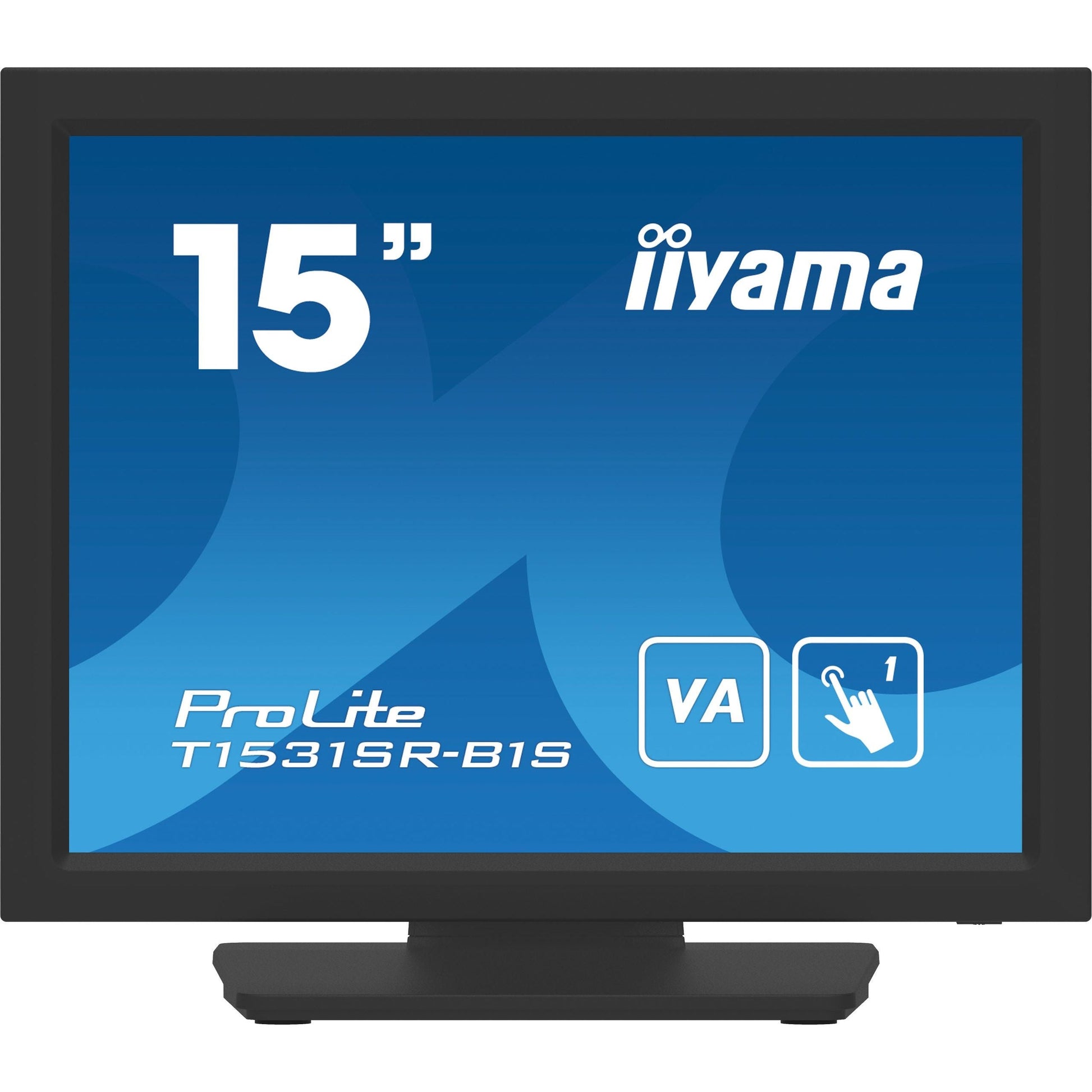 Dark Cyan iiyama T1531SR-B1S POS monitor 38.1 cm (15") 1024 x 768 pixels XGA Touchscreen