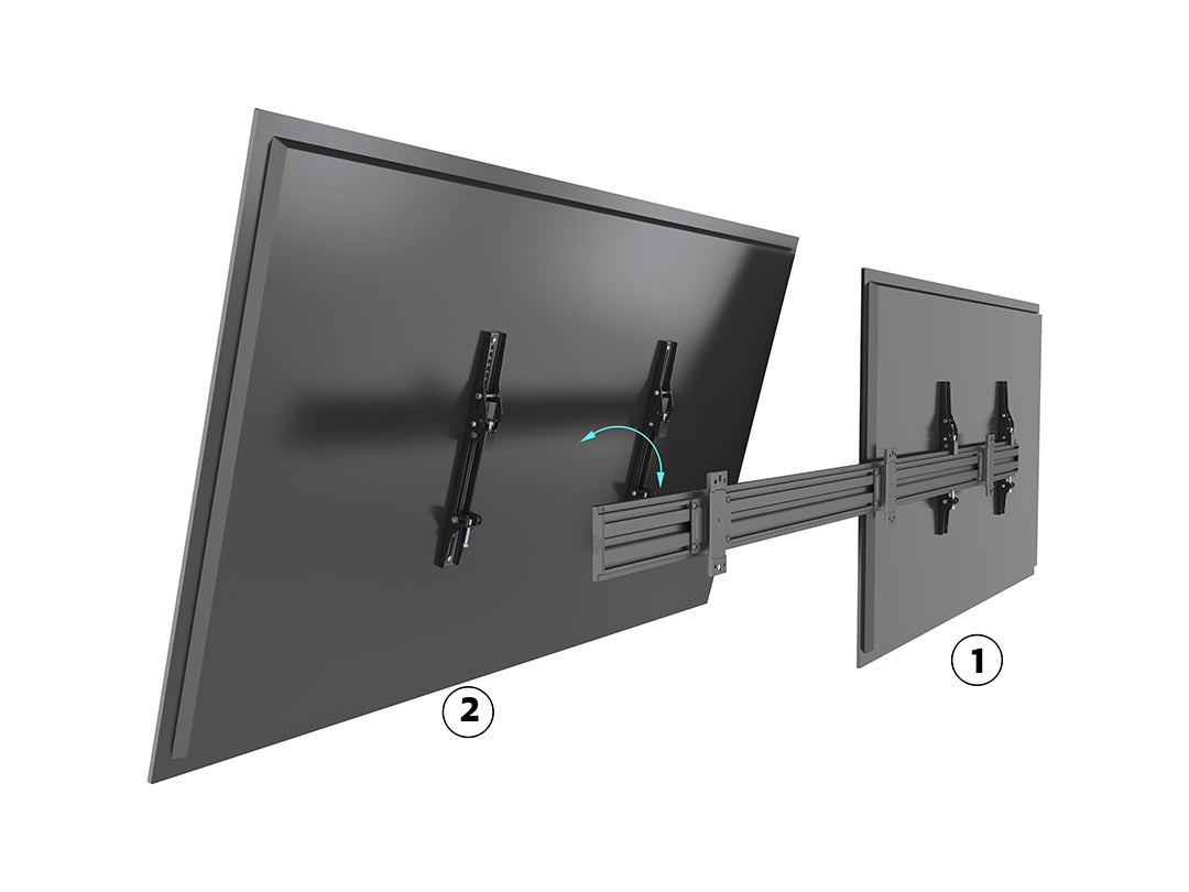 Dim Gray Multibrackets M Wallmount Pro MBW2UHD Tilt Black