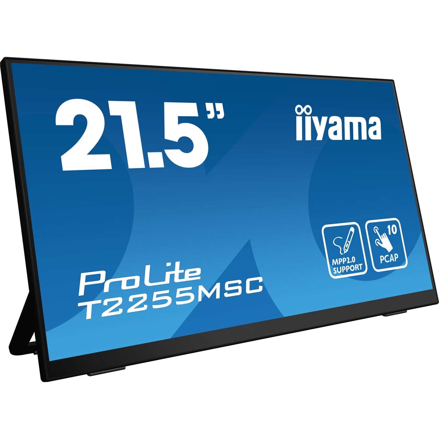 Dark Cyan iiyama ProLite T2255MSC-B1 22" PCAP Full HD Touchscreen with Kickstand and MPP2.0 Pen Support