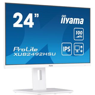 Lavender iiyama ProLite XUB2492HSU-W6 24" IPS 100Hz Full HD Display with HAS in White