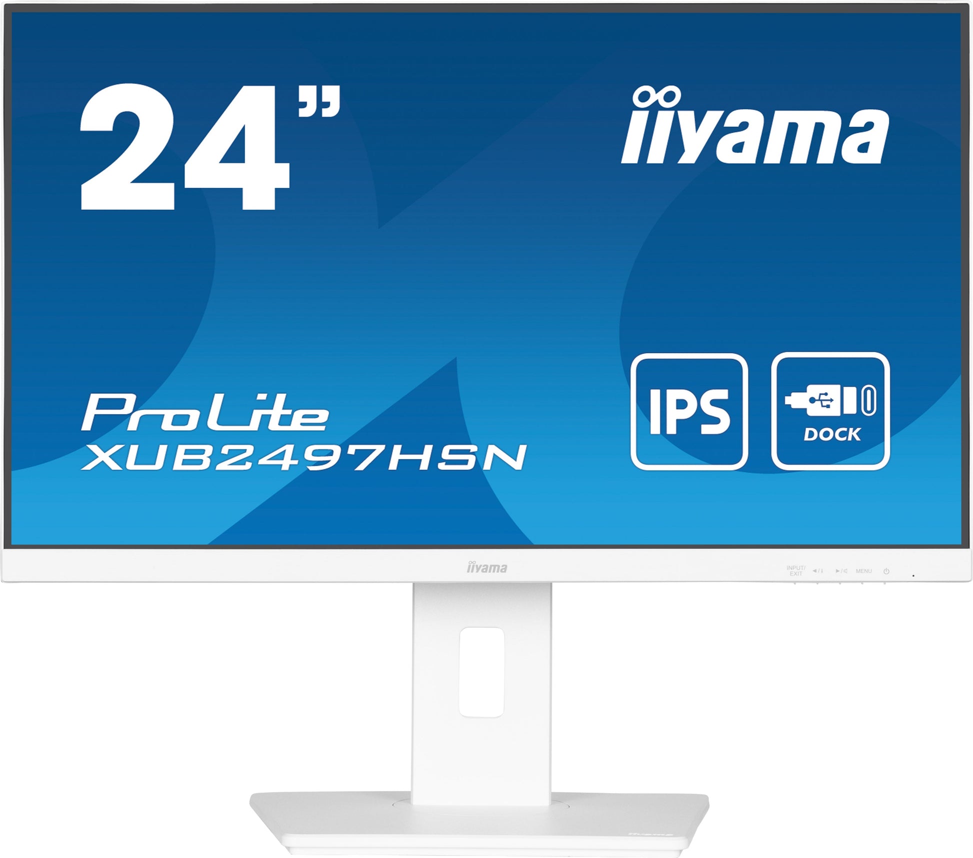 Dark Cyan iiyama ProLite XUB2497HSN-W2 24" Full HD LED Desktop Monitor with USB-C Hub & RJ45 Port