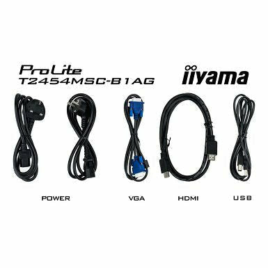 Dark Slate Gray iiyama ProLite T2454MSC-B1AG 24" Touch Screen Display
