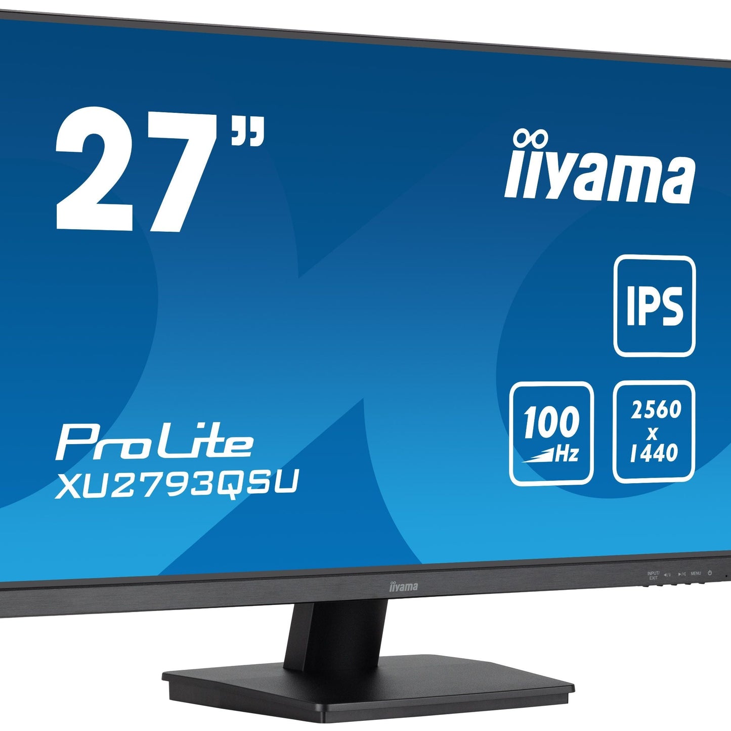 Dark Cyan iiyama ProLite XU2793QSU-B7 LED display 68.6 cm (27") 2560 x 1440 pixels Wide Quad HD Black