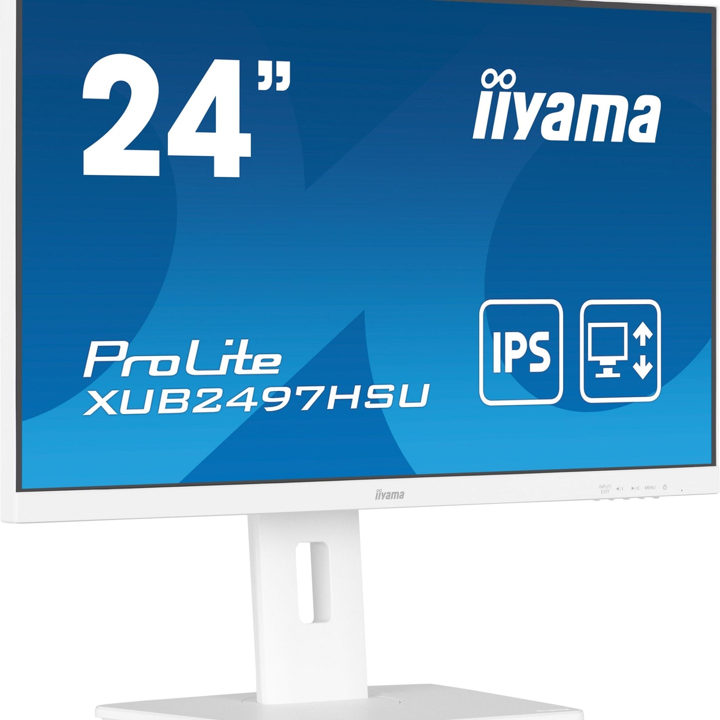 Dark Cyan iiyama ProLite XUB2497HSU-W2 computer monitor 60.5 cm (23.8") 1920 x 1080 pixels Full HD LED White