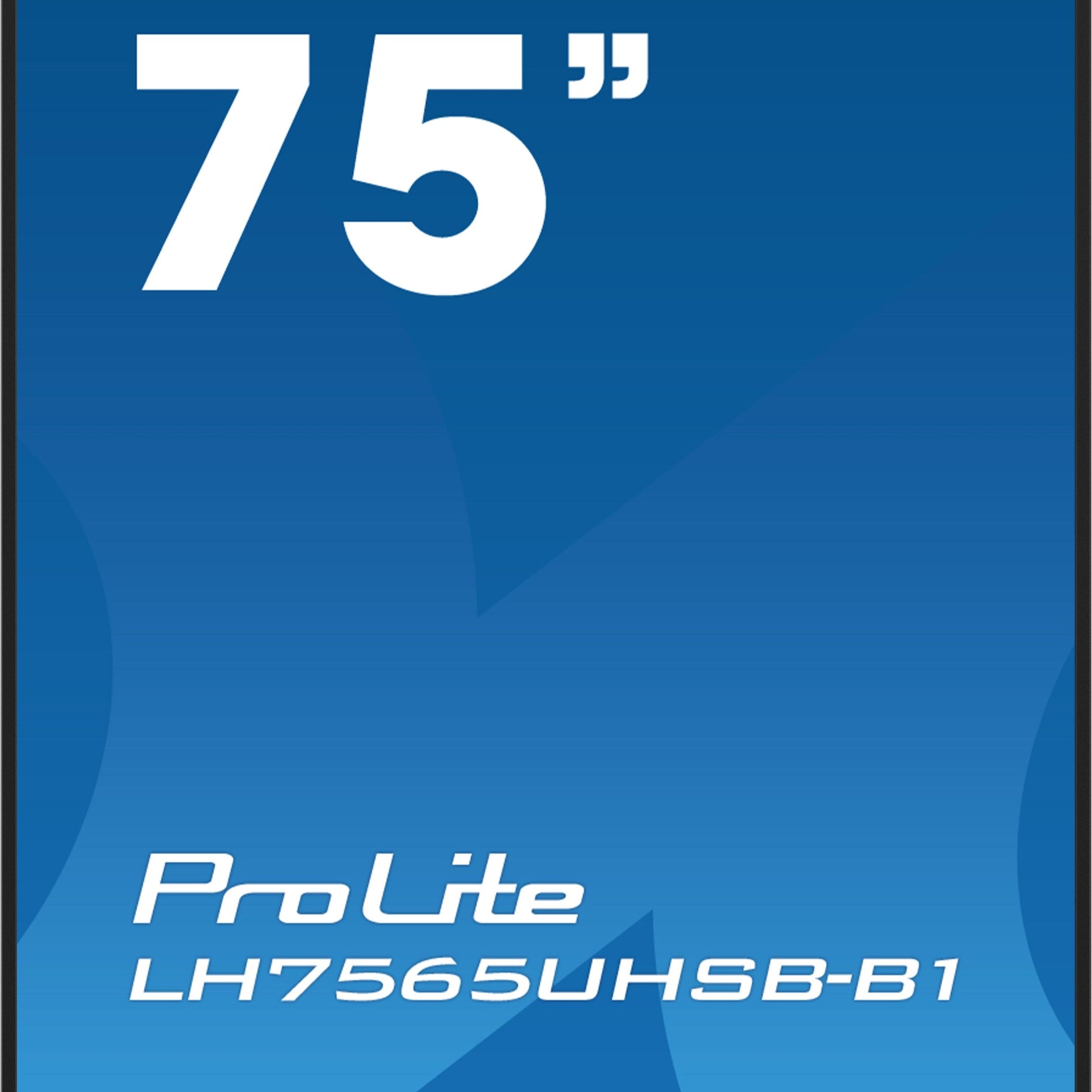 Dark Cyan iiyama LH7565UHSB-B1 Signage Display Kiosk design 189.2 cm (74.5") LED Wi-Fi 800 cd/m² 4K Ultra HD Black Built-in processor Android 11 24/7