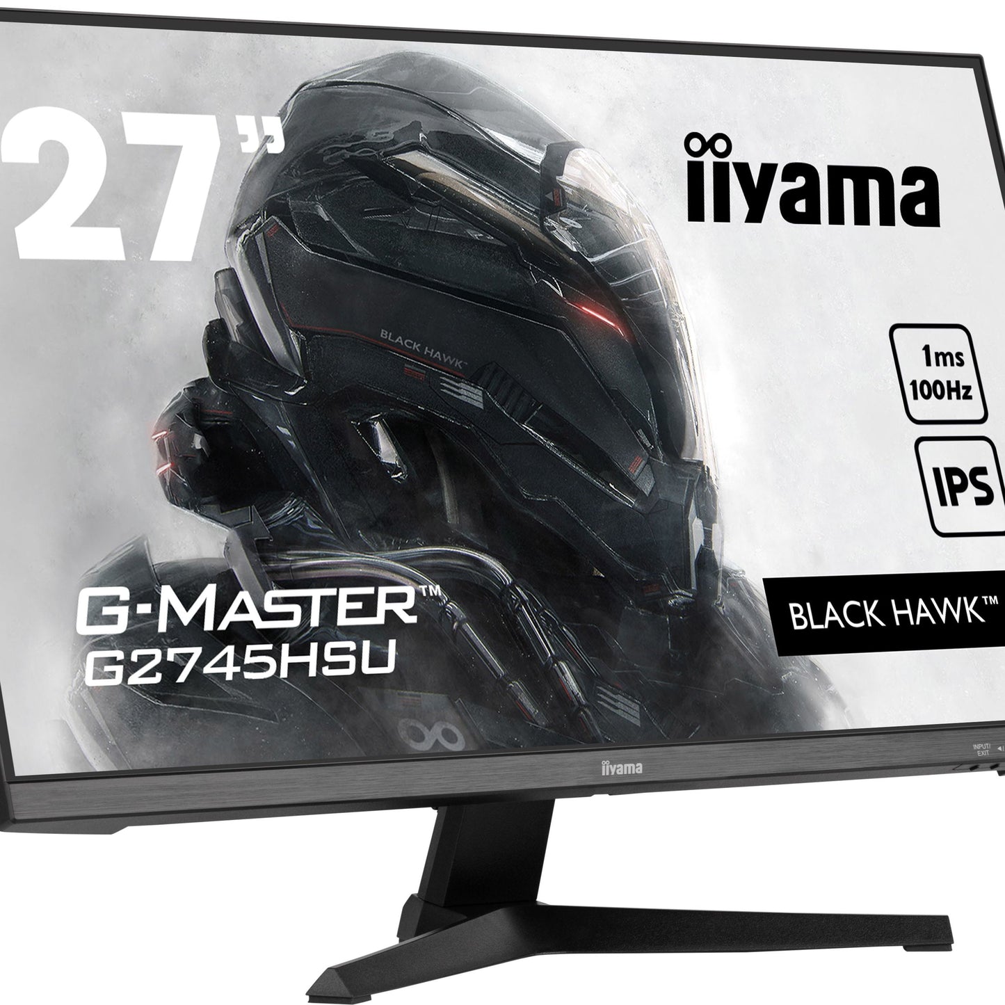 Light Gray iiyama G-MASTER G2745HSU-B1 Black Hawk with IPS Panel Technology and 1ms MPRT
