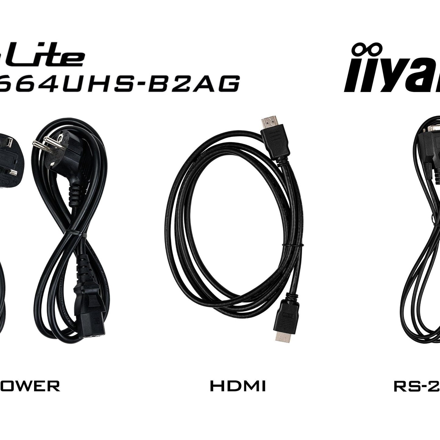 Black iiyama LH8664UHS-B2AG Signage Display Digital signage flat panel 2.18 m (86") Wi-Fi 500 cd/m² 4K Ultra HD Black Built-in processor Android 24/7