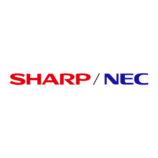 Red Sharp NEC SP-4046PV Speakers with Attachment Brackets