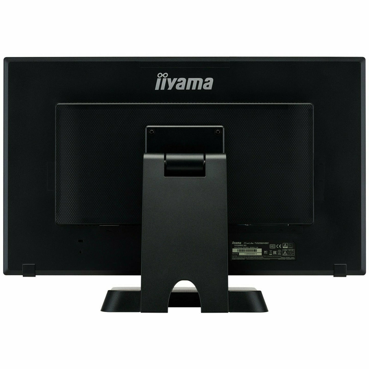 Black iiyama ProLite T2236MSC-B2 22" 10 point Touch Screen with edge-to-edge glass and AMVA panel