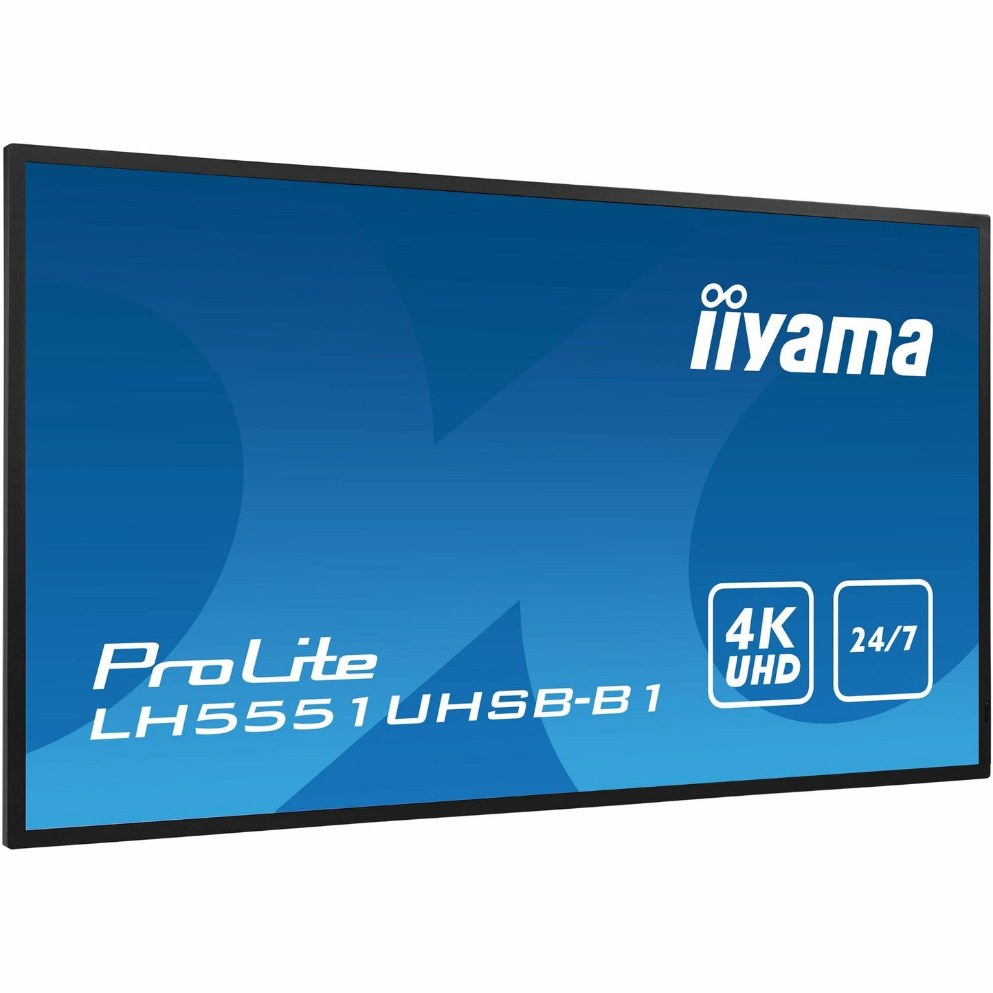 Dark Cyan Iiyama ProLite LH5551UHSB-B1 55" IPS 4K UHD Professional 24/7 Digital Signage Display with Intel SDM Slot