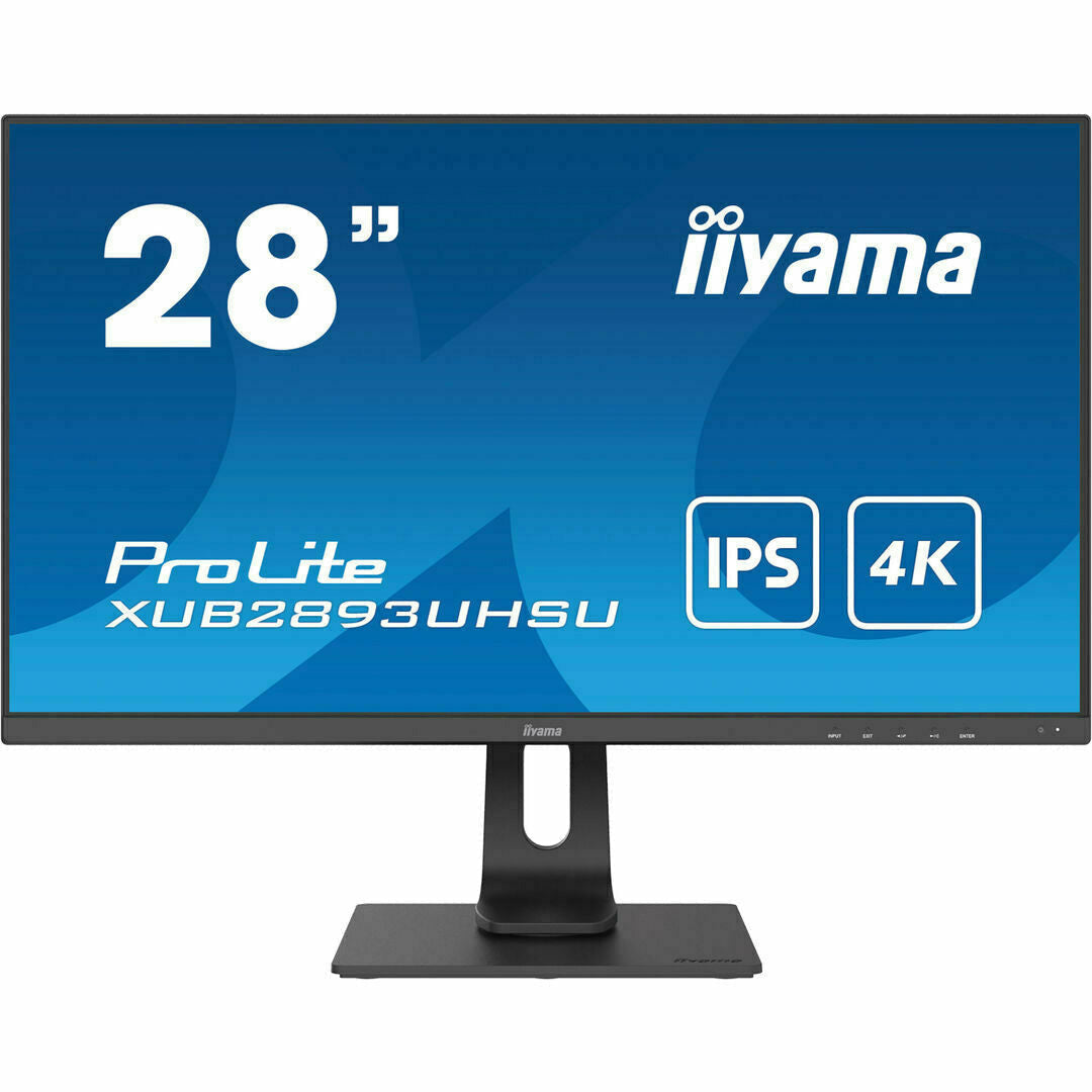 Dark Cyan iiyama ProLite XUB2893UHSU-B1 28" IPS 4K Monitor