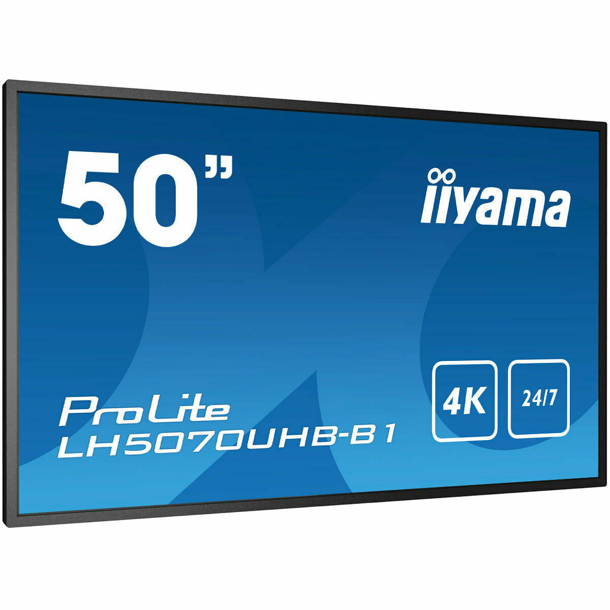 Dark Cyan iiyama ProLite LH5070UHB-B1 50" Large Format Display with 24/7, 4K UHD, Android 9.0 and 700cd/m² High Brightness