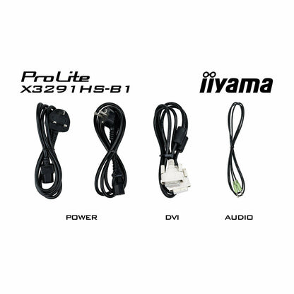 Light Gray iiyama ProLite X3291HS-B1 32" IPS 4K Monitor