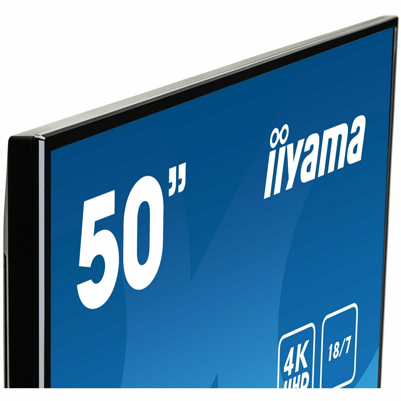 Dark Cyan iiyama ProLite LE5040UHS-B1 50" Professional Digital Signage display with a 18/7 operating time and a 4K UHD resolution