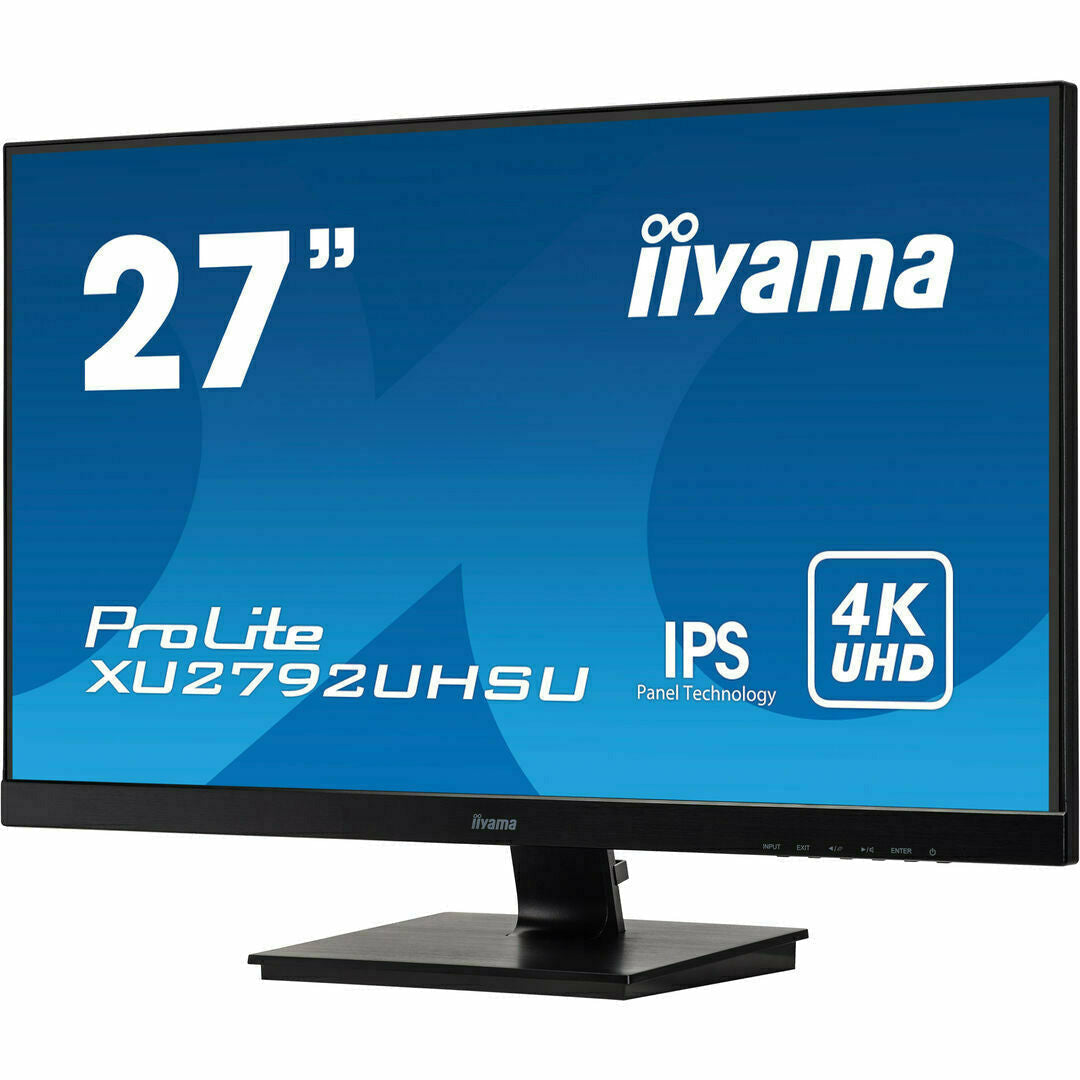 Dark Cyan iiyama ProLite XU2792UHSU-B1 27" IPS 4K Monitor