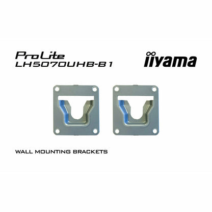 Light Slate Gray iiyama ProLite LH5070UHB-B1 50" Large Format Display with 24/7, 4K UHD, Android 9.0 and 700cd/m² High Brightness