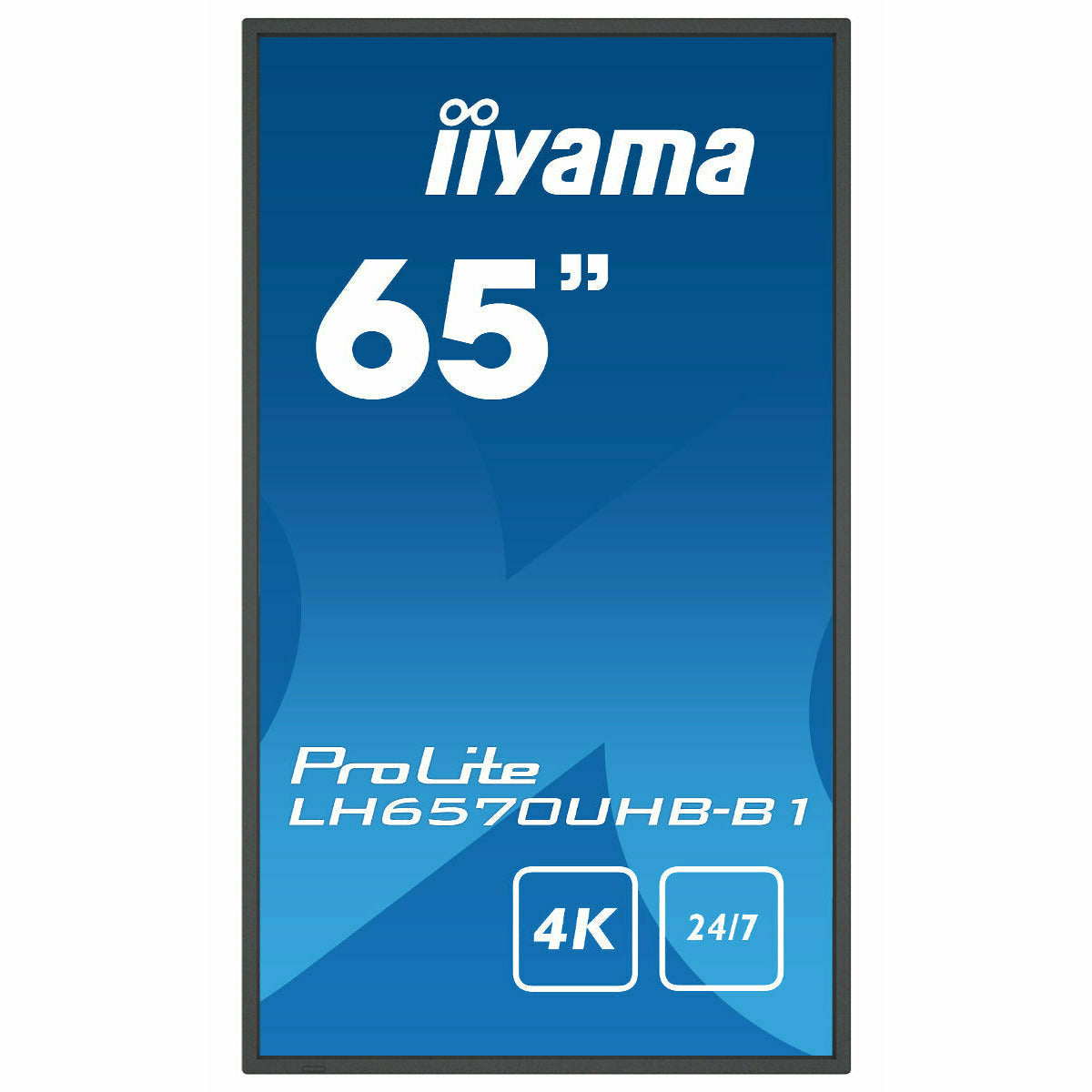 Dark Cyan iiyama ProLite LH6570UHB-B1 65" Large Format Display with 24/7, 4K UHD, Android 9.0 and 700cd/m² High Brightness